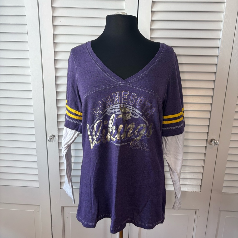 NFL Minnesota Vikings Purple Long Sleeve Tee
